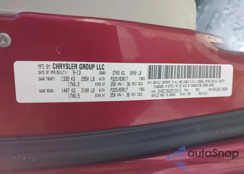 2014 Chrysler Town & Country Touring from USA, damaged, VIN 2C4RC1BGXER159121